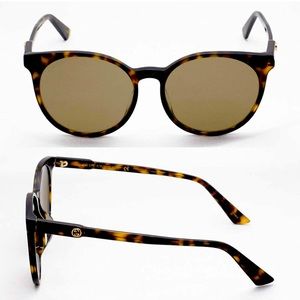 NEW GUCCI Round Sunglasses 56mm with Gucci case, sleeve and note of authenticity